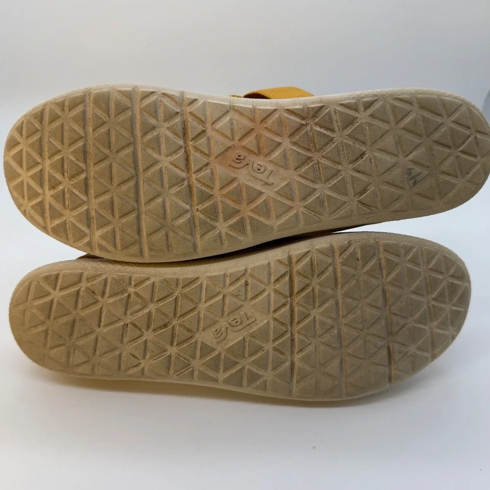 Teva Ember Moc Shoes Womens 9 Yellow Canvas Slip On Outdoor Camping Gorpcore
